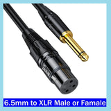 3.5mm To Mini XLR Female Stereo Audio Cable TRS To 3-pin Mini XLR TRS 1/4 to XLR