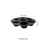 7 Cups Muffin Pans Airfryer Silicone Cupcake Mold for 3.5 to 5.8 L Non Stick