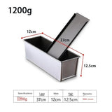 Cake mold baking tool with lid Six sizes Aluminum alloy Toast box Bread Loaf Pan