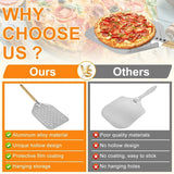 Pizza Shovel Cake Lifter 6.5/10/12 inch Metal Non-Stick Tray for Homemade Baking