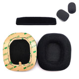 Ersatz Kopfband Ohrpolster für Logitech Astro A10 A30 Set Schwarz Premium