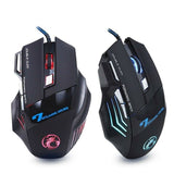 Gaming Maus 7 Knopf 5500 DPI LED Optische USB Computer Maus Gamer Mäuse X7