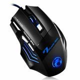 Gaming Maus 7 Knopf 5500 DPI LED Optische USB Computer Maus Gamer Mäuse X7