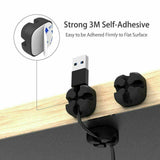 10 Piece Silicone Cable Tie Flexible Cable Holder Kabelorganizer Cable Winder