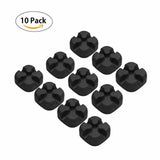 10 Piece Silicone Cable Tie Flexible Cable Holder Kabelorganizer Cable Winder