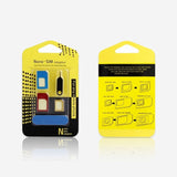5 in1 Nano Micro Standard Sim Kartenadapter Kit Konverterfach offen Nadel