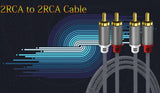 RCA Cable 3.5mm to 2RCA Splitter 2RCA Jack 3.5 Cable RCA Audio Cable 1 2 3 5m