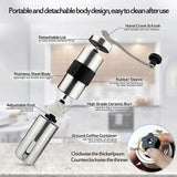 Mini Edelstahl Kaffeemühle Handgemachte Kaffeebohnen Gratmühle Coffee Grinder