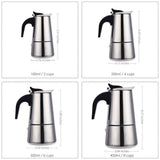 Edelstahl Kaffeekanne Perkolator Latte Herd Kaffeemaschine Coffee Maker Pot