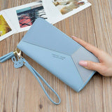 Leder Geldbeutel Frauen lange Geldbörse Portemonnaie Kartenhalter women wallet