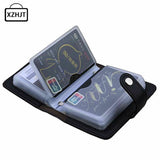 Cuir 24 Bits Id-Kartenhalter Multifonctions Business Banque Porte-Cartes