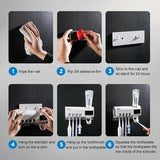 BAISPO UV Toothbrush Holder & Automatic Zahnpastaspender Solar Energy Charge