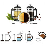 French Press Coffee/Tea Brauer Coffeepot Coffee Machine Kettle