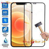 2 Pcs Tempered Glass for iPhone 16 15 14 13 12 11 X  XS 8 7 Screen Protector 9H