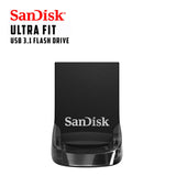 Sandisk Ultra Fit Clé USB 128GB 3.1 Flash Entraînement Grande Vitesse Pendrive