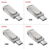 Sandisk Ultra Double Entraînement Luxe USB Type C 3.1 OTG Clé Pendrive 64 GB