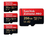 SanDisk Extreme Pro Micro SD Card 32GB 64GB 128GB Memory Card + Adapter