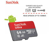 SanDisk Ultra Micro SD Card Memory Card 32GB 64GB 128GB + Adapter