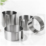 Cake Rings For Baking 430 Stainless Steel 6-30cm Rustproof Adjustable With Scale