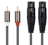 Audio Anschluss Mic Dual RCA Auf XLR Kabel 2 RCA Auf 2 XLR Männlich Hifi Stereo