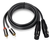 Câble double RCA vers double XLR mâle connecteur audio stéréo Hifi micro