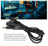Audiokabel für Razer BlackShark V2 Pro, Barracuda X Gaming-Headset 3,5mm Lang 1m