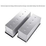 Cake mold baking tool with lid Six sizes Aluminum alloy Toast box Bread Loaf Pan