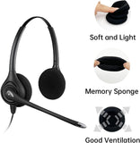 2 Paar Ohrpolster Schaumstoff für Logitech H330/H340/H110/H111H390/H600/H609/H7
