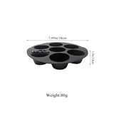 7 Cups Muffin Pans Airfryer Silicone Cupcake Mold for 3.5 to 5.8 L Non Stick