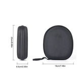 Headphone case for on ear/over ear headset, earphone protective cases 21x18x6 cm