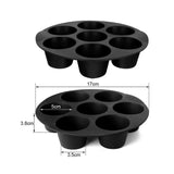 7 Cups Muffin Pans Airfryer Silicone Cupcake Mold for 3.5 to 5.8 L Non Stick