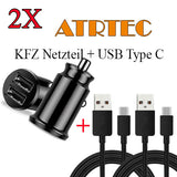 2X 5A Schnellladegerät Mini Dual USB Autoladegerät + Kabel für Handy Top Quality
