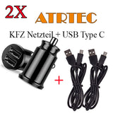 2X 5A Schnellladegerät Mini Dual USB Autoladegerät + Kabel für Handy Top Quality