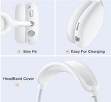 3PCS Schutzhülle kompatible mit Apple Airpods Max, weiches Silikon, waschbar set