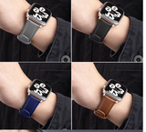 Ersartamrband für Apple iWatch 4 3 2 1 Armband Leder Leather Bracelet 38-49mm