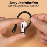 EarHooks, crochets d'oreille pour Airpods gen 1 2 3 noir