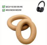 EAR PADS for Bose QuietComfort QC15 QC25 QC35 QC45 QC35 II Leather Khaki 1 Pair
