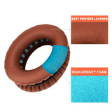 EAR PADS for Bose QuietComfort QC15 QC25 QC35 QC45 QC35 II Leather Coffee 1 Pair