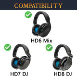 Ersatz Ohrpolster für Sennheiser HD8 / HD8 DJ / HD6 Mix  / HD 7 / HD7 DJ 1 Paar