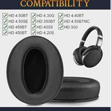 Ohrpolster für Sennheiser HD4.50,HD4.50BT,HD 4.50BTNC,HD4.50SE,HD4.40BT,HD4.30G