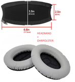 EAR PADS + Headband for Bose QC35 QC15 QC45 QC25 35 II (QC35 ii) wireless AE2