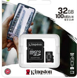 Kingston Micro SD-Karte Class10 Flash Speicherkarte canvas UHS-I 100MB/s  32GB