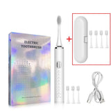 Elektrische Zahnbürste mit Vibration, wiederaufladbarer USB-Ladehülle