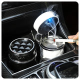 Universal Auto Zigarette Aschenbecher Tasse mit LED Licht Legierung Aschenbecher