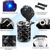 Universal Auto Zigarette Aschenbecher Tasse mit LED Licht Legierung Aschenbecher