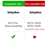 1 Paar Ersatz Ohrpolster für Kopfhörer Srhythm NC75 Pro NC 75 Nokia BH-604