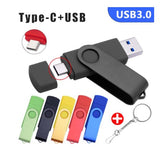 OTG USB-C Flash Drive Type-C Pendrive 32GB 64GB 128GBUSB Stick Memory Stick 3.0