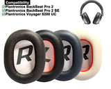 Ear pads for Plantronics BackBeat Pro 2, Voyager 8200 UC Brown White Gray 1 pair