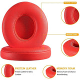 Ersatz Ohrpolster Earpad für Beats Solo 2.0/3.0 Wired/ Wireles Rot 1 paar
