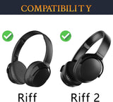 Ersatz Ohrpolster Skullcandy für Riff, Riff2 Wired/Wireless On-Ear Schwarz Paar